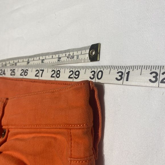 Fossil Skinny Jeans Womens Size 26 (30") Washed Orange Bright - Picture 8 of 16
